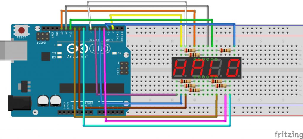 Arduino Lesson 4 Digit 7 Segment Led Display 5388