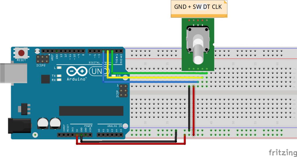 Arduino Lesson Rotary Encoder 9601