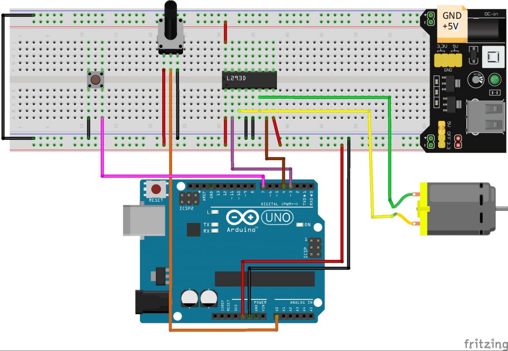 Learn Coding with Arduino IDE – L293D With DC Motor « osoyoo.com