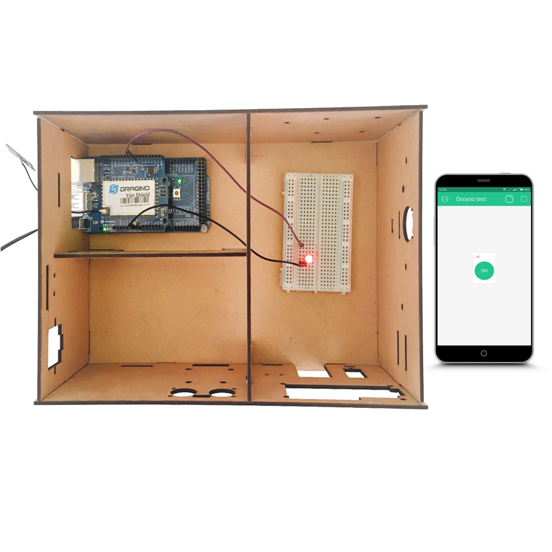 Osoyoo Yun IoT Lesson 9 – Control a LED Blink(Blynk)