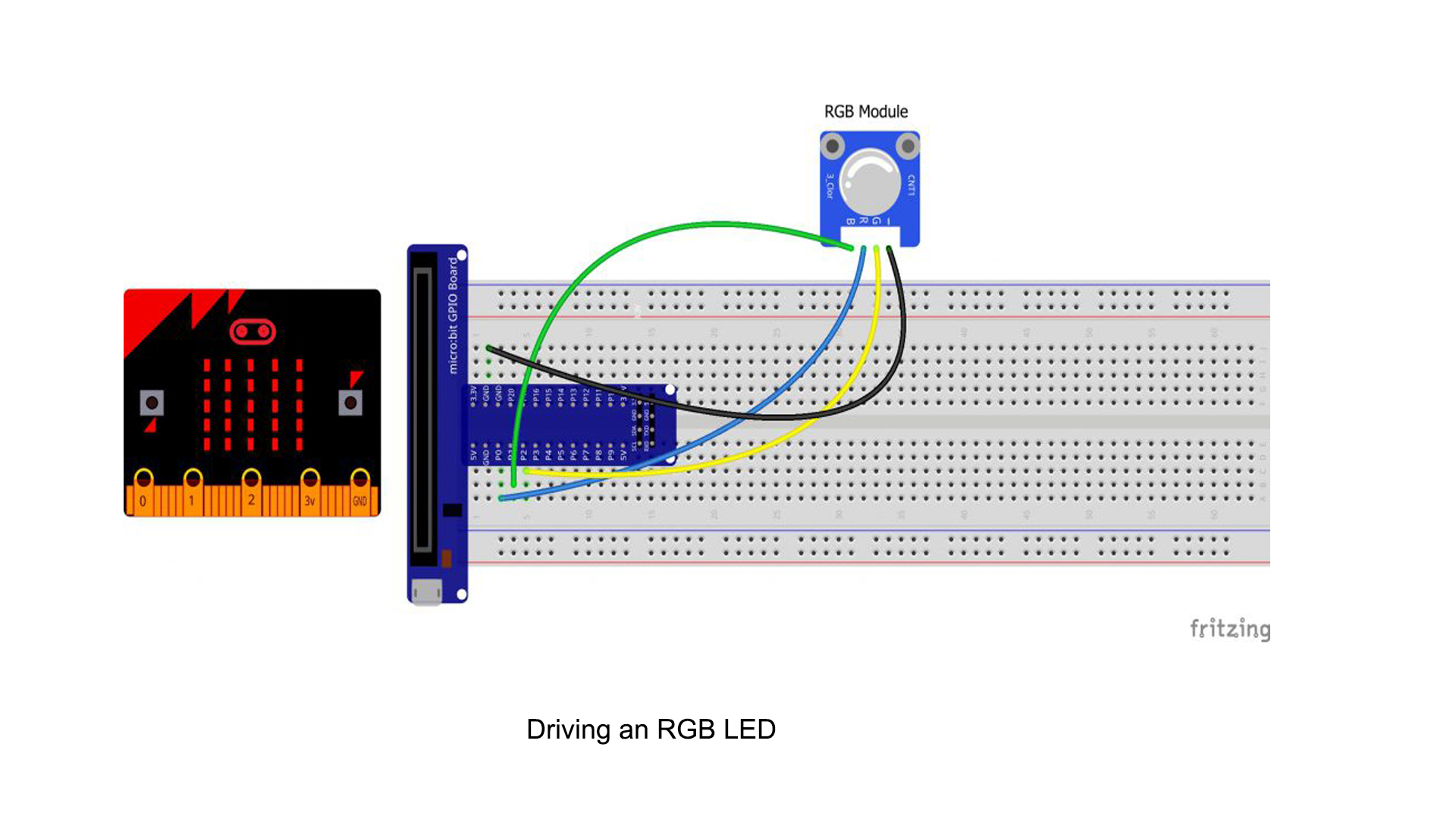 Micro bit Lesson — Driving an RGB LED