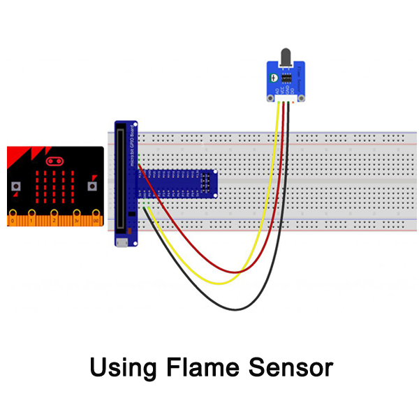 Micro bit Lesson — Using the Flame Sensor
