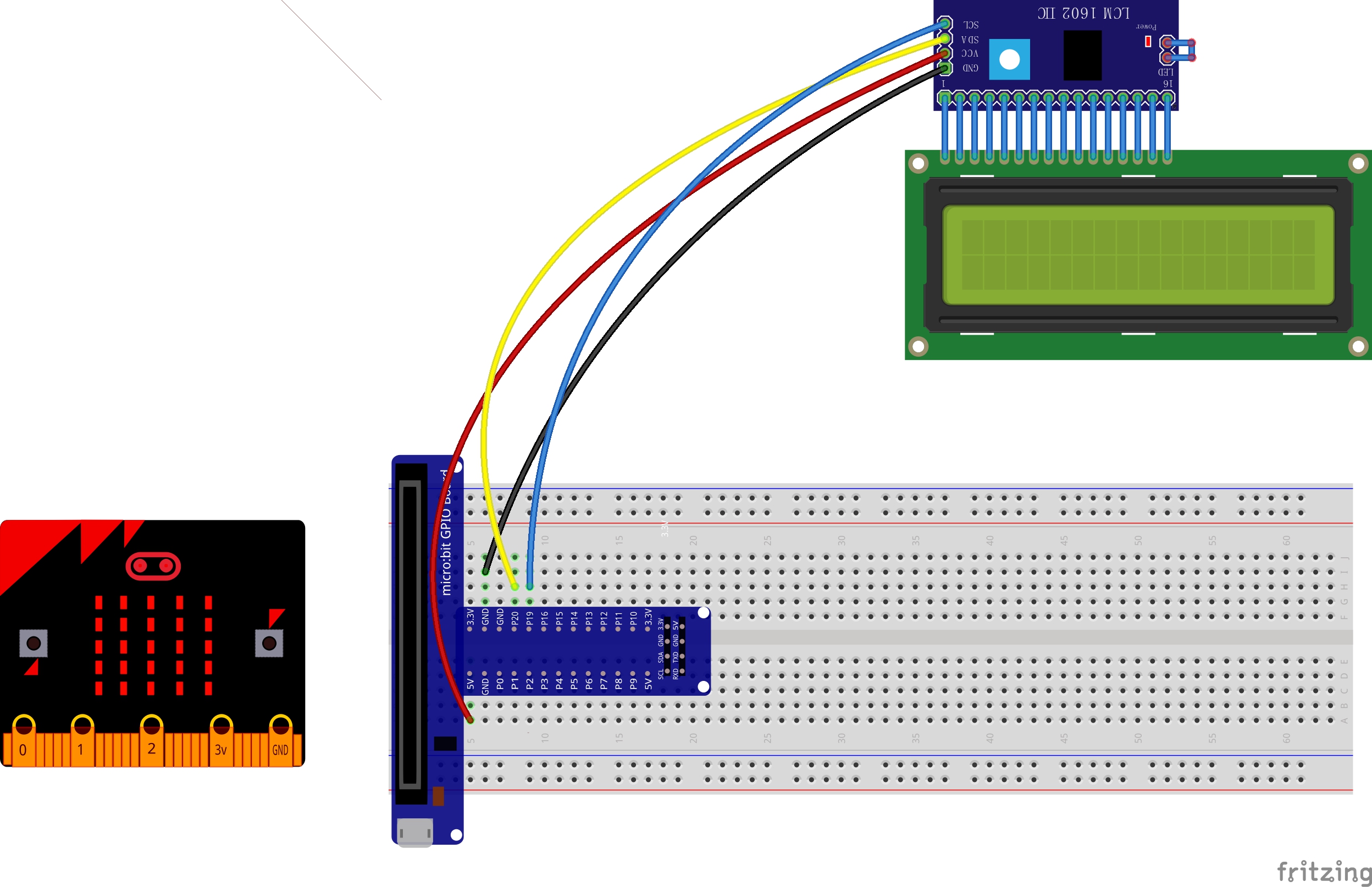 Micro Bit Lesson — Using The I2c Lcd 1602 Display «