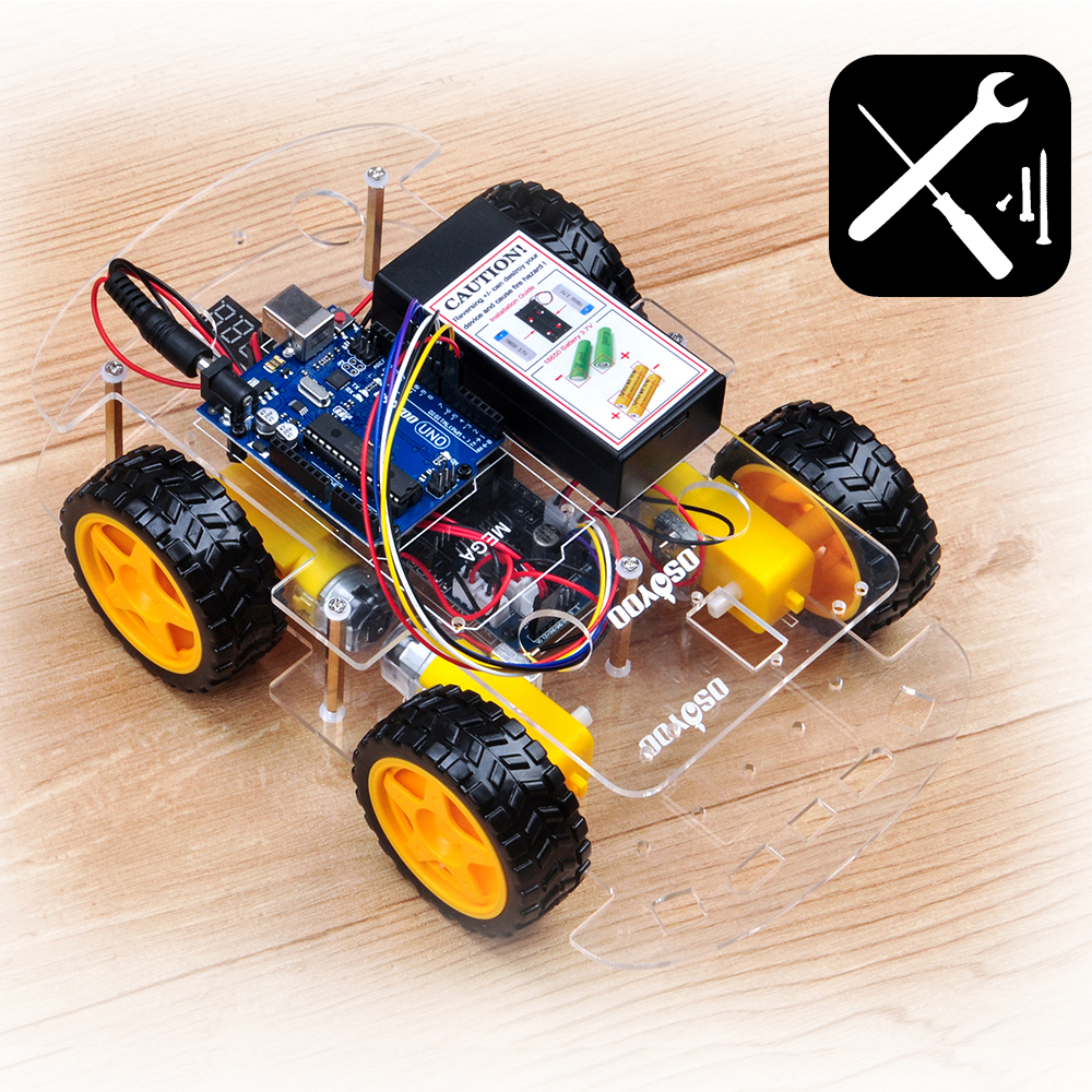 OSOYOO Robot car kit Lesson 1: Basic Robot car