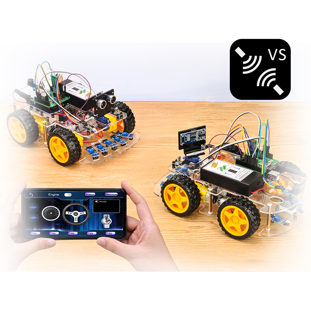 OSOYOOロボットカーキットレッスン8：2台のロボットカーで対戦ゲーム
